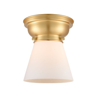 Cone 1 Light Flush Mount 8.25 Inch Tall and 6.25 Inch Wide by Innovations - 623-1F-G6