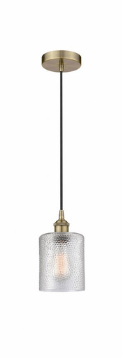 Cobbleskill 1 Light Cord Mini Pendant 9 and 5 Inch Wide by Innovations - 616-1P-AB-G112