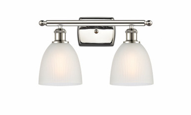 Castile 2 Light Bath Vanity 10 Inch Tall and 16 Inch Wide by Innovations - 516-2W-PN-G381