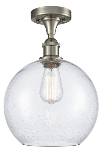 Athens 1 Light Semi Flush Mount 13.25 Inch and 10 Inch Wide by Innovations - 516-1C-SN-G124-10