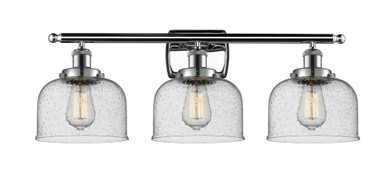 Bell 3 Light Bath Vanity 11 Inch Tall and 28 Inch Wide by Innovations - 916-3W-PC-G74
