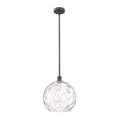 Athens Water Glass 1 Light Stem Hung Pendant 14.63 X 13 by Innovations - 616-1S-G1215-14