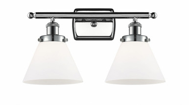 Cone 2 Light Bath Vanity 10.13 Inch Tall and 18 Inch Wide by Innovations - 916-2W-PC-G41