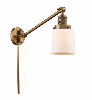 Bell 1 Light Adjustable Swing Arm Wall Sconce 25X5 Inch Wide by Innovations - 237-BB-G51