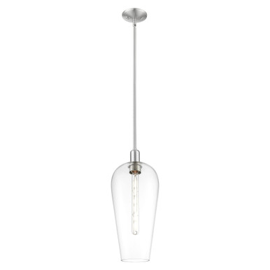 Chelsea 1 Light Mini Pendant 19.63 Inch Tall and 8 Inch Wide by Innovations - 716-1S-SN-G456-8CL