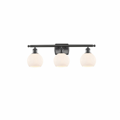 Athens 3 Light Bath Vanity 8.88 Inch Tall X 25.88 Inch Wide by Innovations - 516-3W-OB-G121-6