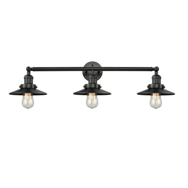 Railroad 100W 3 LED Bath Vanity 10 Inch Tall X 32 Inch Wide by Innovations - 205-M1-M7-LED