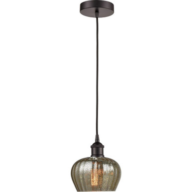 Fenton 100W 1 LED Cord Down Mini Pendant 7.5 X 6.5 Inch Wide by Innovations - 616-1P-G9-LED