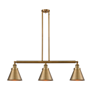 Appalachian 3 Light Stem Adjustable Island 12 X 40 Inch Wide by Innovations - 213-M13