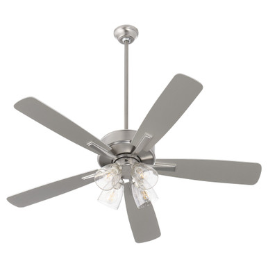 Ovation 5 Blade Ceiling Fan with Light Kit 18.25 x 52 Inch Wide by Quorum  - 4525-24