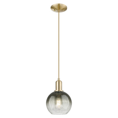 Brookhaven Globe 1 Light Cord Hung Mini Pendant 11.83X8 by Innovations - 716-1P-CB-G483-8SL