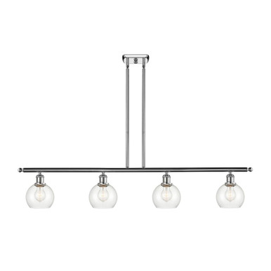 Athens 4 Light Stem Hung Island 8.38 Inch and 48 Inch Wide by Innovations - 516-4I-G12-6