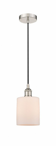Cobbleskill 1 Light Cord Mini Pendant 9 and 5 Inch Wide by Innovations - 616-1P-PN-G111