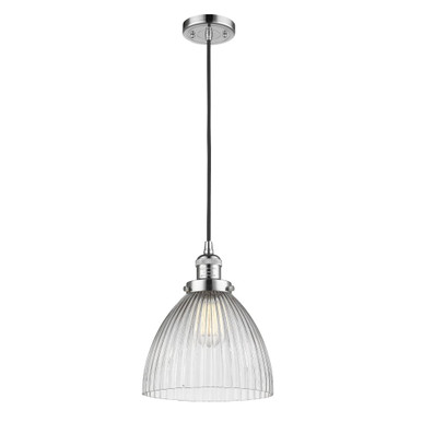 Seneca Falls 100W 1 LED Cord Hung Mini Pendant 11.13X9.5 by Innovations - 201C-PC-G222-LED