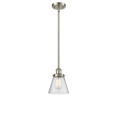Cone 100W 1 LED Mini Pendant 9 Inch Tall and 6 Inch Wide by Innovations - 916-1S-G6-LED