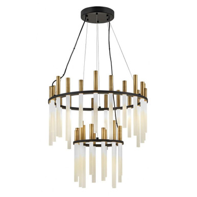 Echo LED Light Medium Chandelier by Fredrick Ramond - FR30708BLK