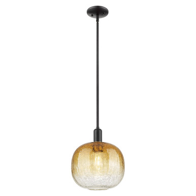Brookhaven Sphere 1 Light Mini Pendant 12.63X10.5 Inch Wide by Innovations - 716-1S-BK-G481-10AM