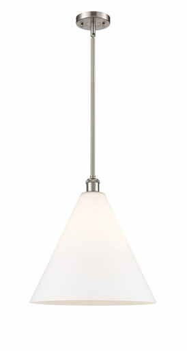 Berkshire Glass 1 Light Pendant 17 Inch Tall X 16 Inch Wide by Innovations - 516-1S-SN-GBC-161