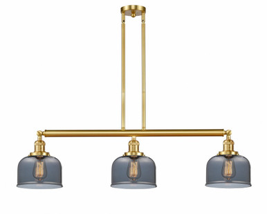 Bell 3 Light Stem Adjustable Island 13 Inch X 40.5 Inch Wide by Innovations - 213-SG-G73
