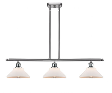 Orwell 3 Light Stem Hung Island 7.5 Inch Tall X 36 Inch Wide by Innovations - 516-3I-SN-G131
