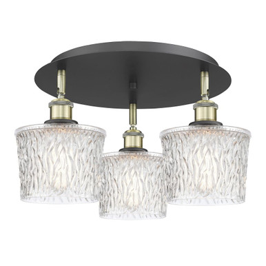 Niagara 3 Light Semi Flush Mount 9.5 and 18.25 Inch Wide by Innovations - 516-3C-G402