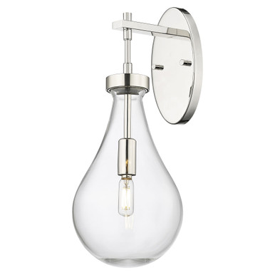 Owego 1 Light Wall Sconce 17.5 Inch Tall and 7 Inch Wide by Innovations - 451-1W-PN-G451-7CL