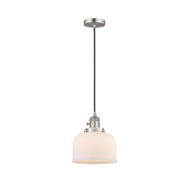 Bell 100W 1 LED Cord Hung Down Mini Pendant 8.88 X 7.75 Inch by Innovations - 201CSW-SN-G71-LED