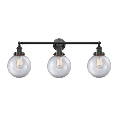 Beacon 3 Light Bath Vanity 14 Inch Tall and 32 Inch Wide by Innovations - 205-G20-8