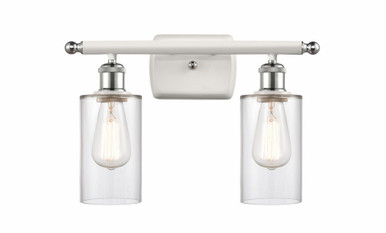 Clymer 2 Light Bath Vanity 9.88 Inch Tall X 13.88 Inch Wide by Innovations - 516-2W-WPC-G802