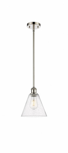 Berkshire Glass 1 Light Mini Pendant 10 Inch and 8 Inch Wide by Innovations - 516-1S-PN-GBC-84