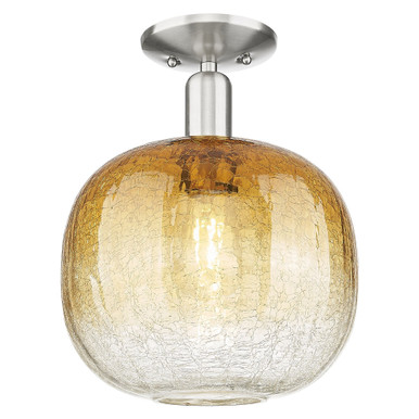 Brookhaven Sphere 1 Light Semi Flush Mount 13.5X10.5 Inch by Innovations - 716-1C-SN-G481-10AM