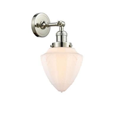 Bullet 1 Light Adjustable Wall Sconce 15 and 7 Inch Wide by Innovations - 203-PN-G661-7