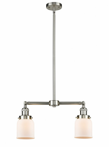 Bell 2 Light Stem Adjustable Island 10 Inch and 21 Inch Wide by Innovations - 209-SN-G51