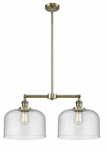 Bell 2 Light Stem Adjustable Large Island 10 X 21 Inch Wide by Innovations - 209-AB-G74-L