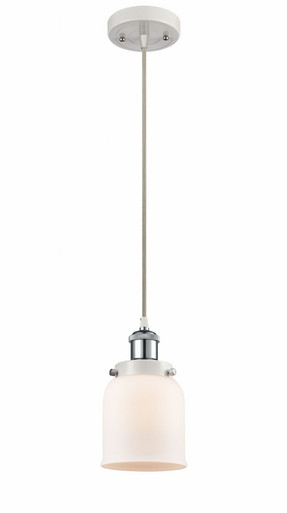 Bell 1 Light Cord hung Mini Pendant 10 Inch and 5 Inch Wide by Innovations - 916-1P-WPC-G51
