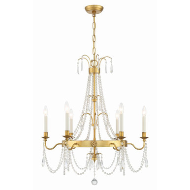 Maizey 6 Light Large Chandelier by Crystorama - MAI-18606-GA