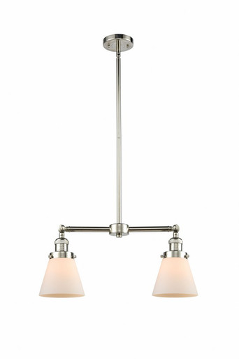 Cone 2 Light 6" Stem Adjustable Island 10 Inch and 21 Inch by Innovations - 209-PN-G61