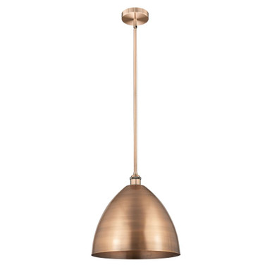 Bristol 1 Light Stem Hung Mini Pendant 16.5X16 Inch Wide by Innovations - 616-1S-MBD-16