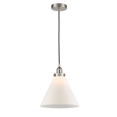 Cone 100W 1 LED Cord Hung Mini Pendant 14 and 12 Inch Wide by Innovations - 616-1PH-G4L-LED