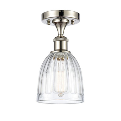 Brookfield 100W 1 LED Semi Flush Mount 10.63X5.75 Inch Wide by Innovations - 516-1C-PN-G442-LED