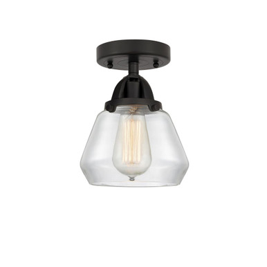 Fulton 1 Light Semi Flush Mount 8.75 Inch and 6.75 Inch Wide by Innovations - 288-1C-G17