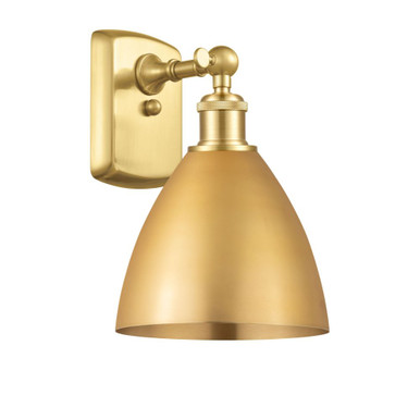 Bristol 100W 1 LED Wall Sconce 10.5 Inch and 7.5 Inch Wide by Innovations - 516-1W-MBD-75-LED