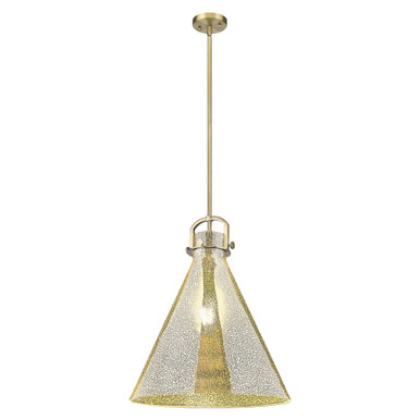 Newton Cone 1 Light Pendant 20 Inch Tall and 18 Inch Wide by Innovations - 410-1SL-BB-G411-18ME