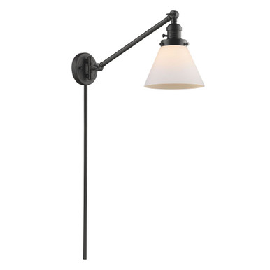Cone 100W 1 LED Adjustable Swing Arm Wall Sconce 25 X 8 Inch by Innovations - 237-G4-LED