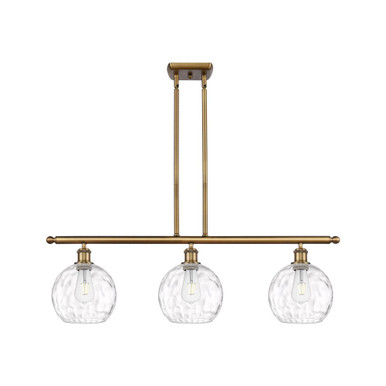 Athens Water Glass 3 Light Stem Hung Island 10.5X 36 by Innovations - 516-3I-G1215-8
