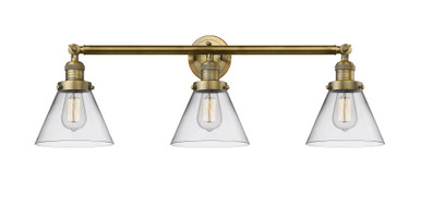 Cone 3 Light Bath Vanity 11 Inch Tall and 32 Inch Wide by Innovations - 205-BB-G42