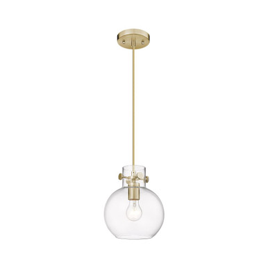 Newton Sphere 1 Light Cord Hung Pendant 9.38 and 8 Inch Wide by Innovations - 410-1PS-CB-G410-8CL