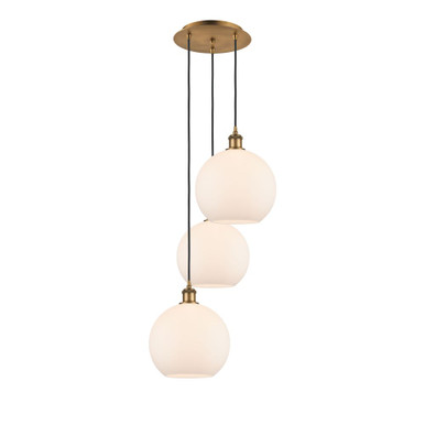 Athens 3 Light Cord Hung Multi Pendant 36.75 InchX16.5 Inch by Innovations - 113B-3P-G12-10
