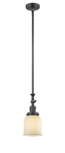 Bell 1 Light Adjustable Mini Pendant 11.63 X 5 Inch Wide by Innovations - 206-OB-G51
