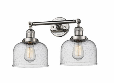 Bell 2 Light Adjustable Bath Vanity 12 Inch and 19 Inch Wide by Innovations - 208-PN-G74